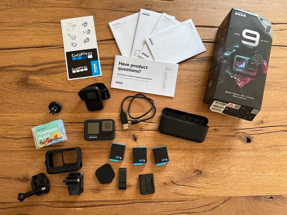 GoPro Hero 9 Black + pilot + mnóstwo akcesoriów