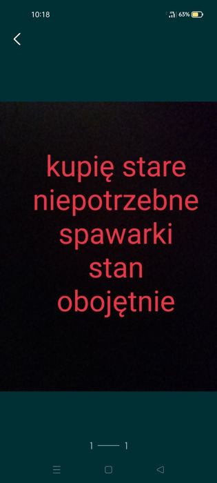 Witam masz stare spawarki itp dzwoń
