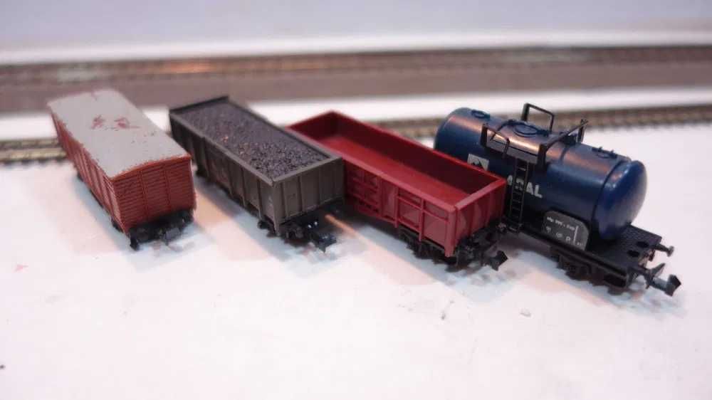 Zestaw 4szt wagon towarowy Lima Trix Fleichmann skala N /53
