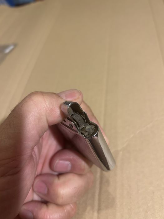 Sacor isqueiro antigo metal cromado raro