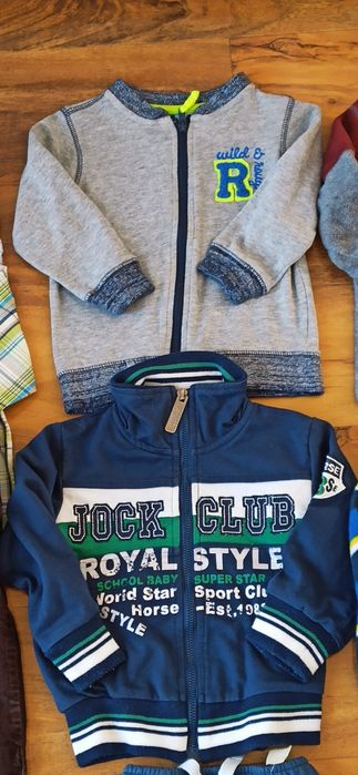 Sg Zestaw ubrań 86 kurtka 86  bluza 86 polar 86 spodnie 86 koszula 86