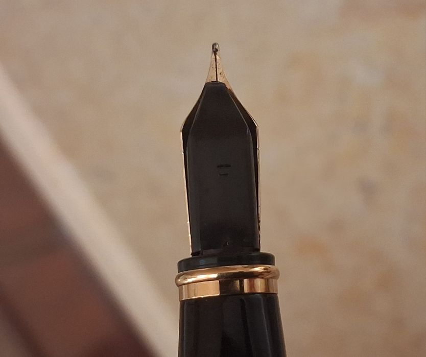 Caneta Waterman Excepcion preta e ouro