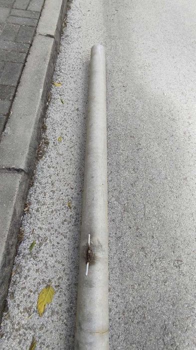 Poste de alumino para colocar bandeira