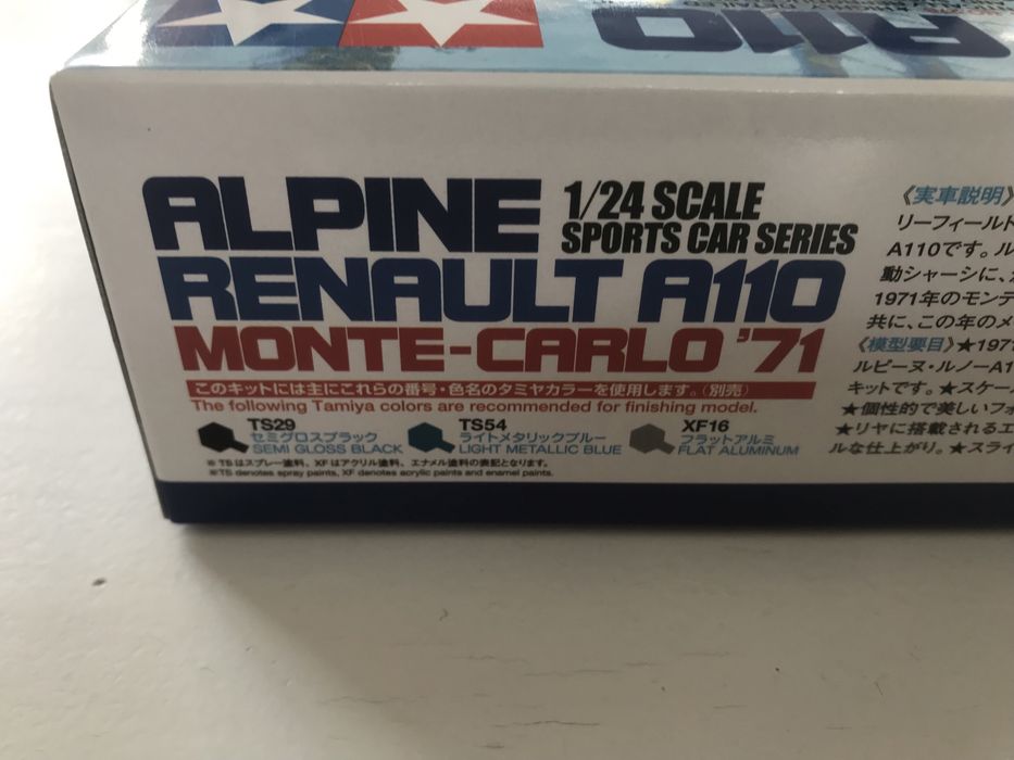 Samochód Alpine Renault A110 Monte-Carlo'71 Tamiya 24278