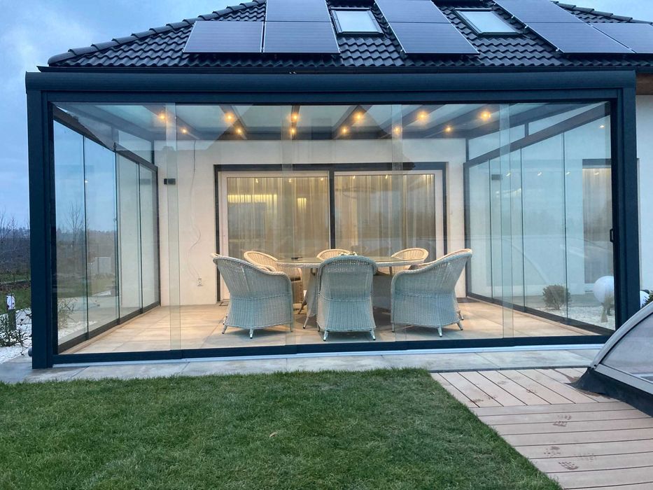 Zadaszenie tarasu Pergola Ogród zimowy Szklane zabudowy Ściany przesuwne pl