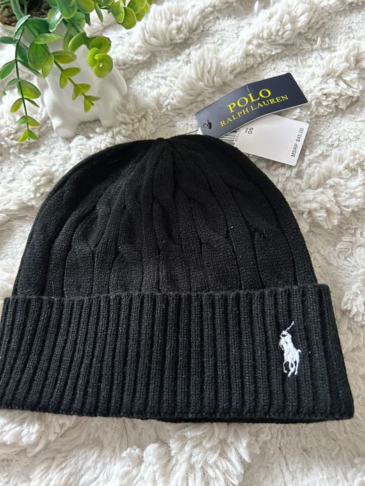 Czapka czarna polo ralph