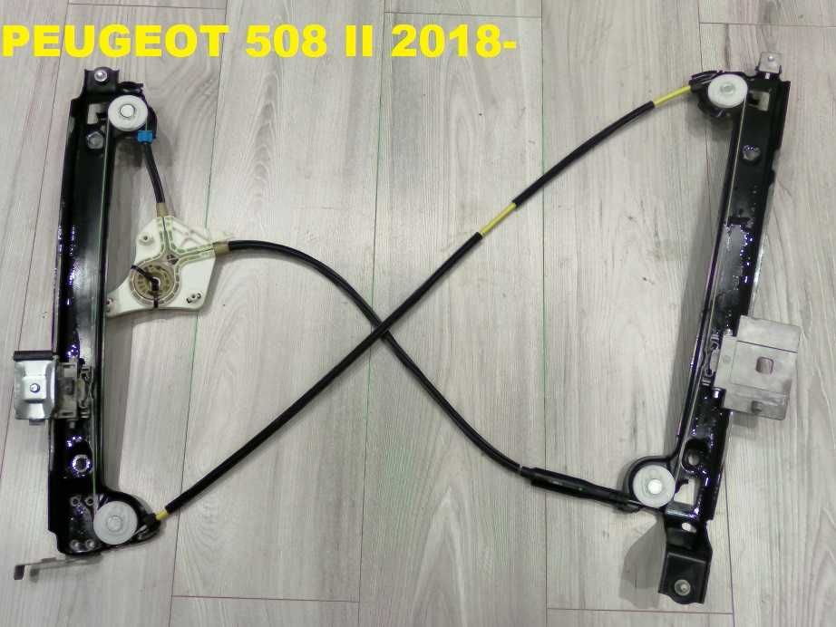 Podnośnik Mechanizm Szyby Peugeot 508 II Przód Lewy Oryginał 18- [5a]