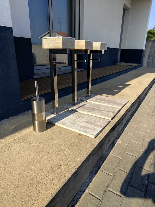 Suporte de papel e piassaba