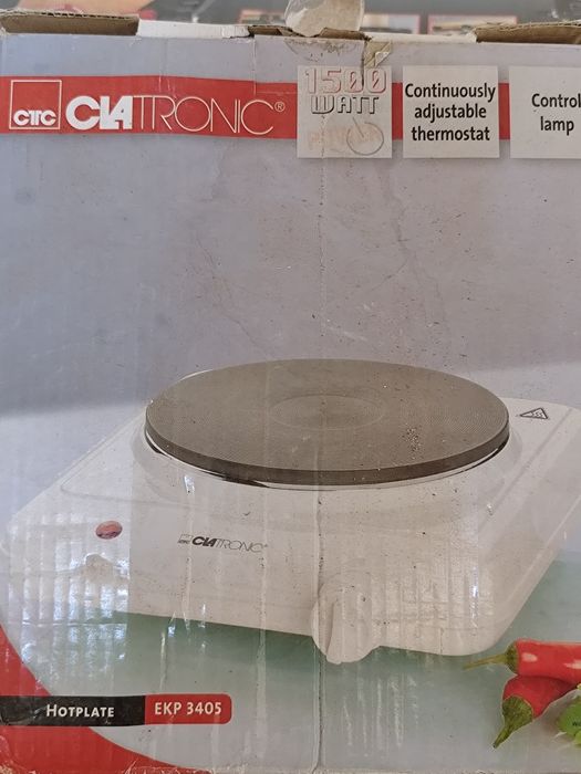 Fogão elétrico em caixa