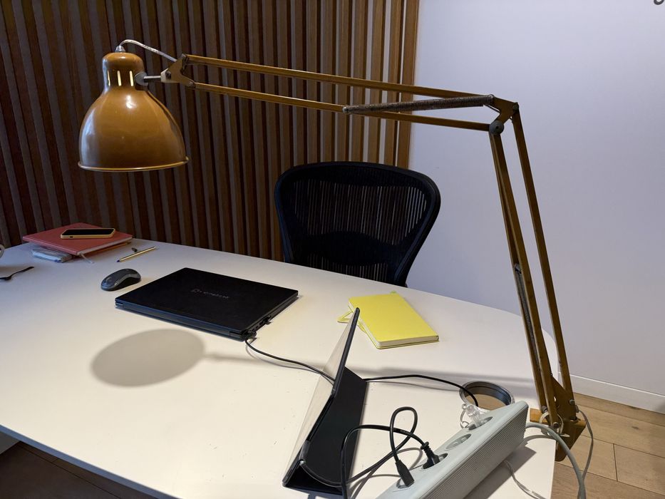 Luminária design industrial estirador electrif. nova led 2 Mt