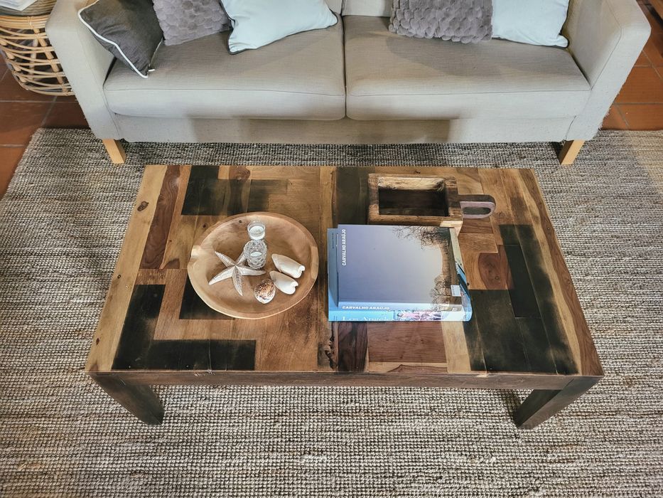 mesa, cabeceira, apoio, centro, area, rustico