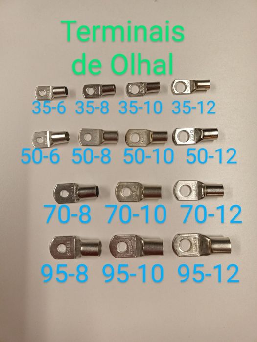 Terminais de Olhal para cabos elétricos bateria camião soldar inversor