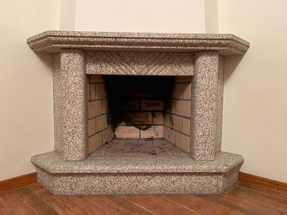 Lareira de Canto em Granito