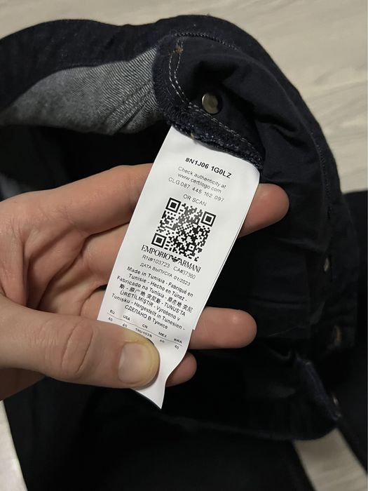 Чоловічі джинси Armani Jeans Metal Logo Denim