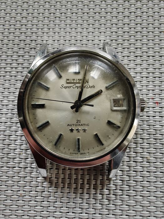 Rzadki Citizen Super Crystal Date Vintage Automat (Do serwisu)