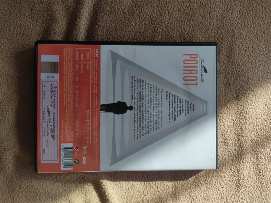 DVD Agatha Christie - Poirot Adolescência Sem Inocência