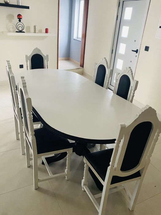 Mesa madeira restaurada