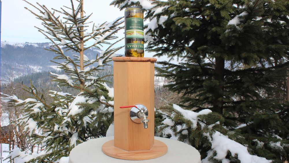 Дерев'яний диспенсер/дозатор для напоїв,ручної роботи