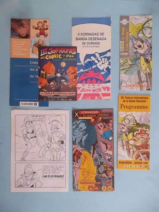 18 Catálogos e publicações diversas sobre BD língua francesa/espanhola