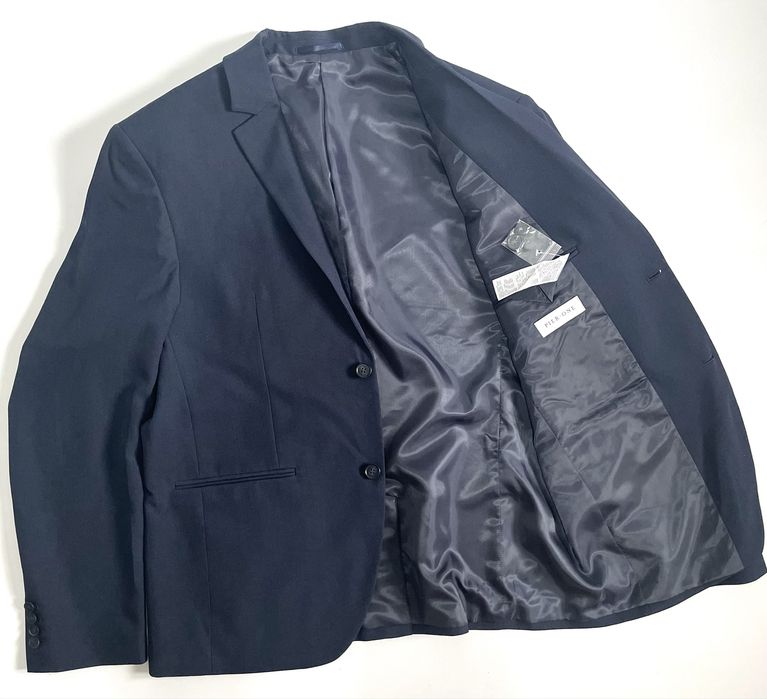 Garnitur Męski Pier One Rozmiar 56 XXL granatowy comfort marynarka + spodnie