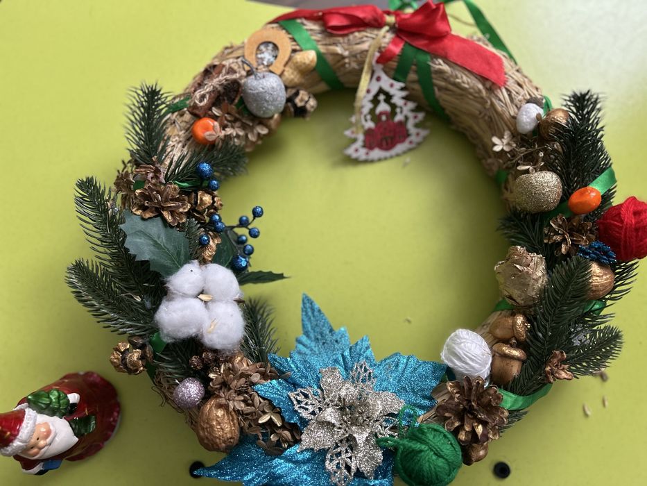 Віночок Вінок новорічний різдвяний