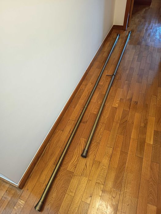 2 Varões Inox c/ argolas