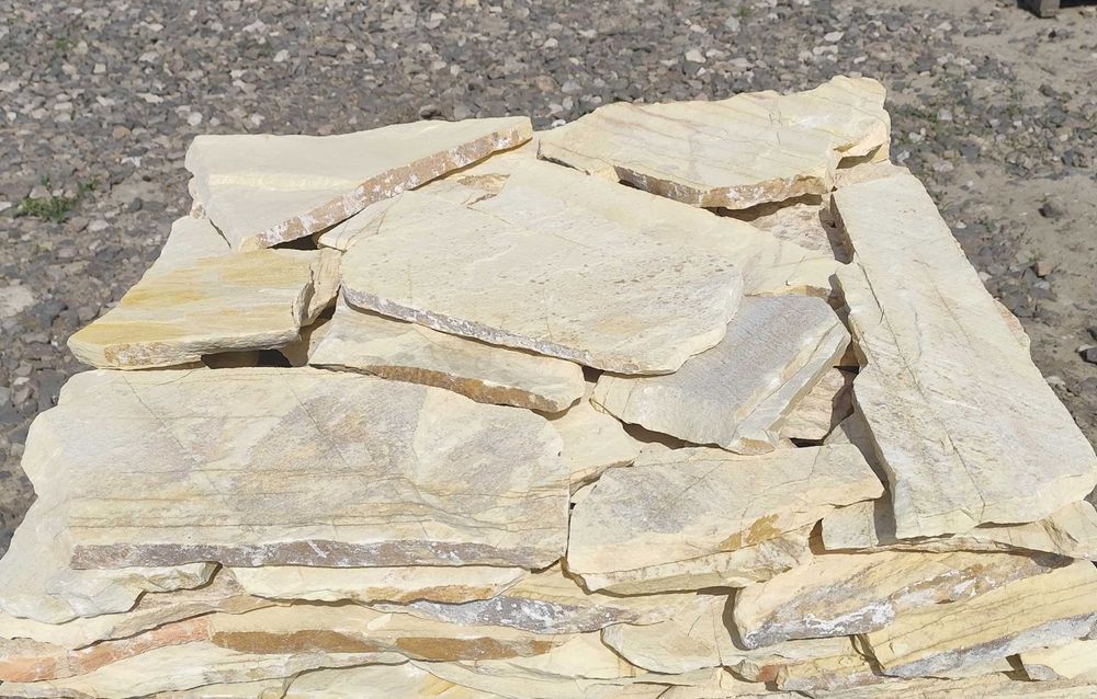 Kamień nieregularny ,dzikówka ,elewacyjny ,kwarcyt żółty
