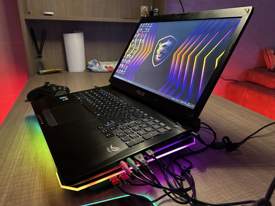 Игровой ноутбук Asus RoG + игровые девайсы!