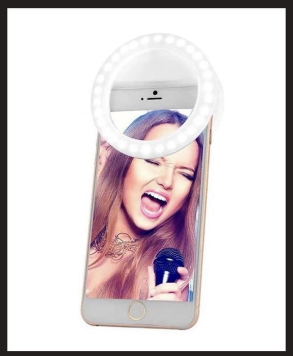 Світлодіодне селфи кільце Selfie Ring Light чорне