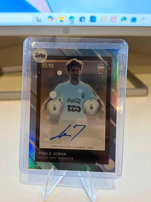Pablo Aimar auto /99 Argentina Topps Focus 2025