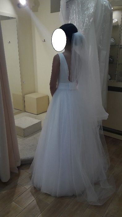 Suknia ślubna na ślub Fulara&Żywczyk biała do zmierzenia piękna tiul