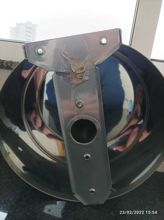 Porta Rolos Industrial Aço Inox Escovado