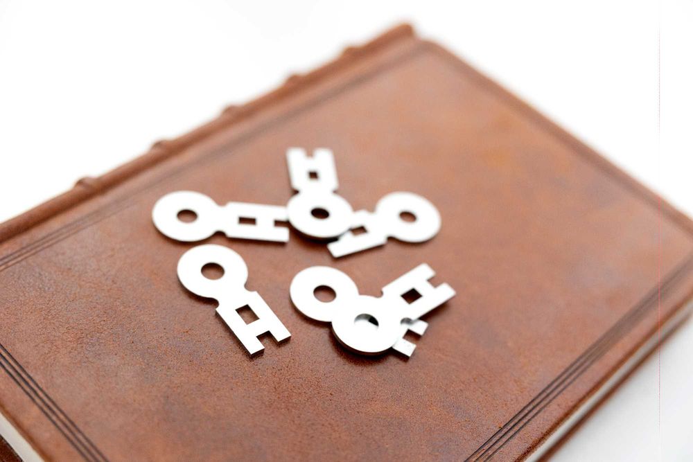 Klucze Introligatorskie do szycia - Bookbinding keys for sewing