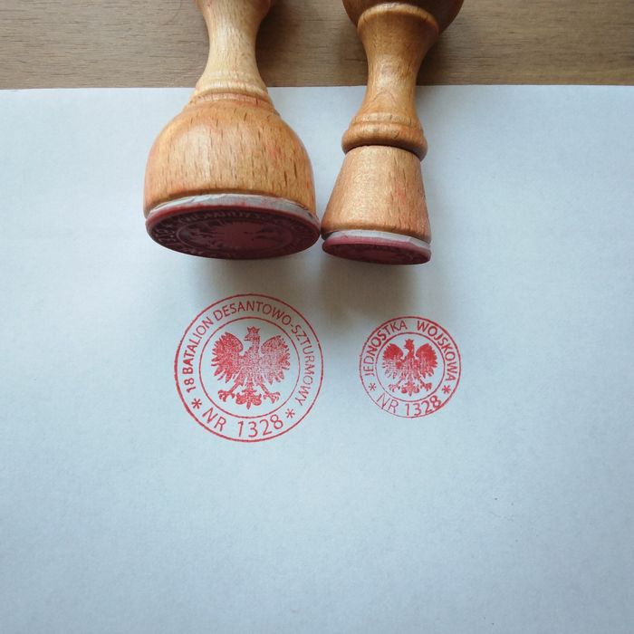 Pieczątki kolekcjonerskie JW 1328. 18 Batalion Desantowo -Szturmowy 1328