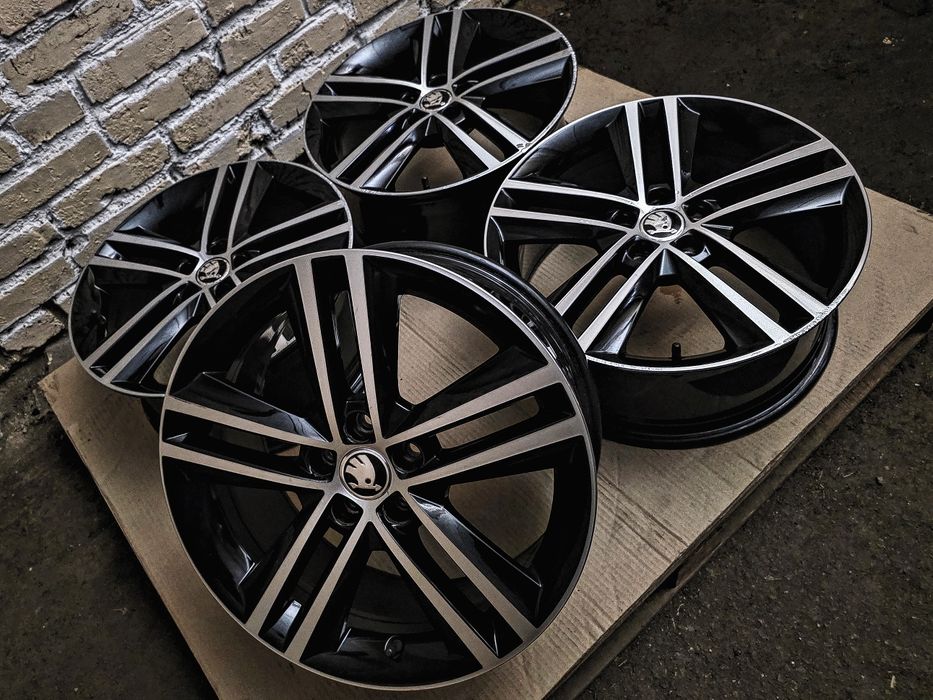 Диски R17 5x100 | Original | Germany | Skoda/Audi/Seat/Volkswagen/Toyota/Subaru/MG/Dodge/Chrysler | Преміум комплект | Двохкольорові | Рідна фарба