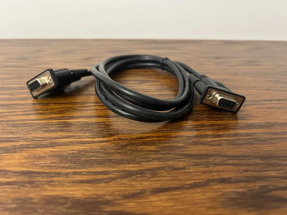 Kabel szeregowy DB9 RS232 COM F-F czarny