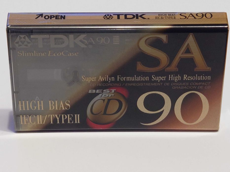 TDK SA 90 model na lata 1992/1997 na rynek Amerykański