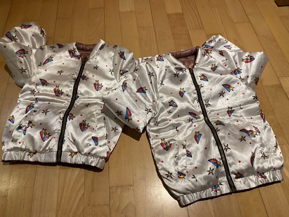 Blusoes/kispo de meninas tamanhos 2-3 e 3-4 como novos reversiveis