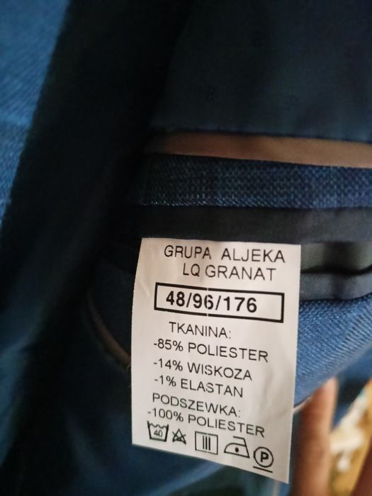 Garnitur męski marynarka spodnie