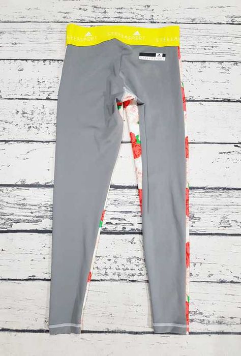Adidas * Stella Sport * legginsy * kwiaty * unikatowe * idealne * S