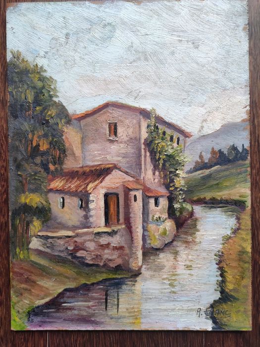 Conjunto de quadro e tela antigos64730018939395122