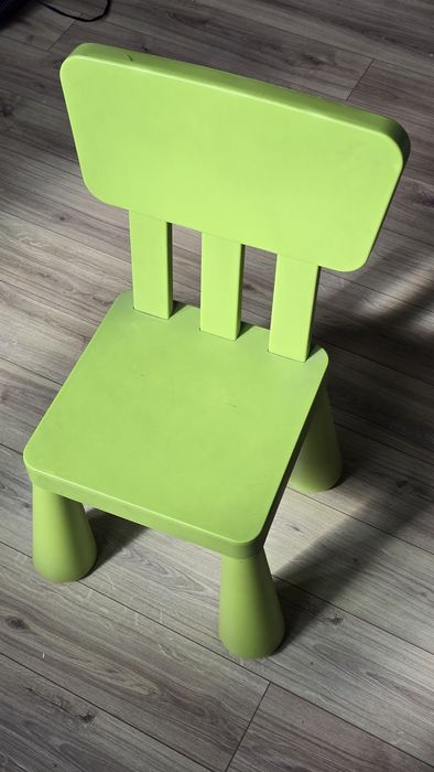 Krzesełko Ikea mamut zielone