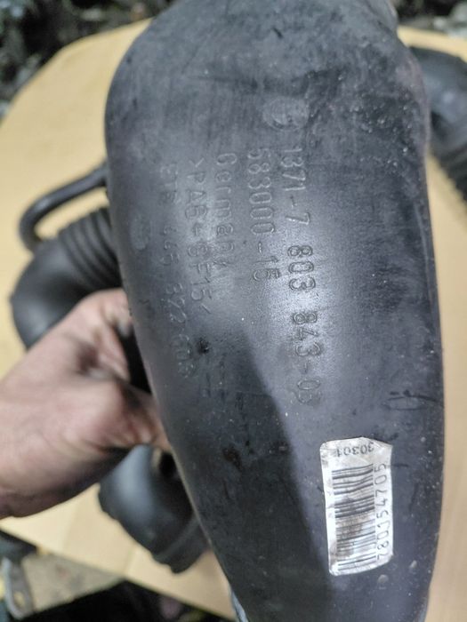 Tubo admissao turbo a caixa filtro de ar