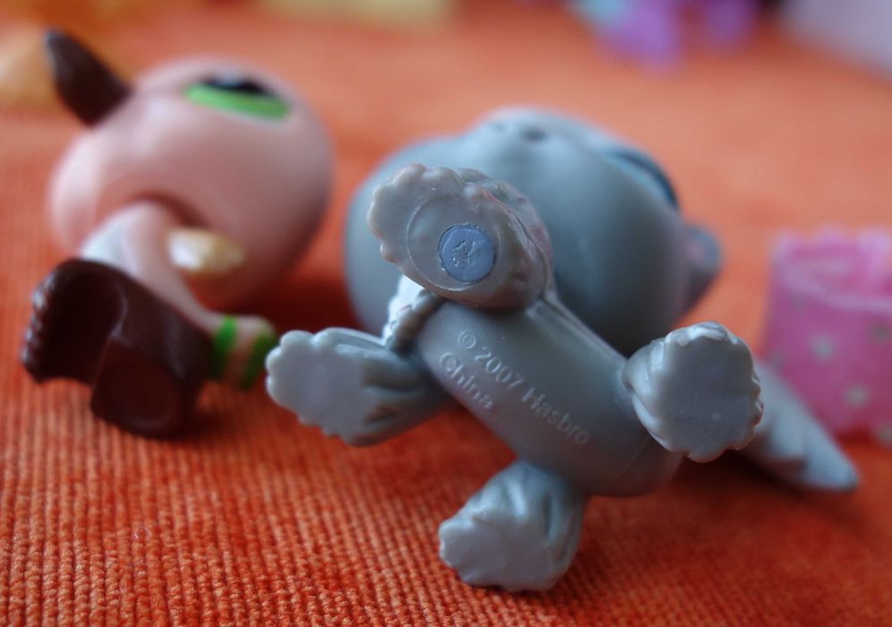 Littlest Pet Shop, LPS - figurki kot i koliber #343 #345 HASBRO