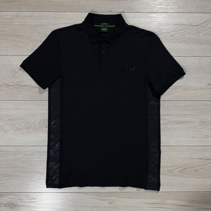 Boss Чорна Футболка Поло Хуго Бос Hugo Boss Black Premium, L, Оригінал