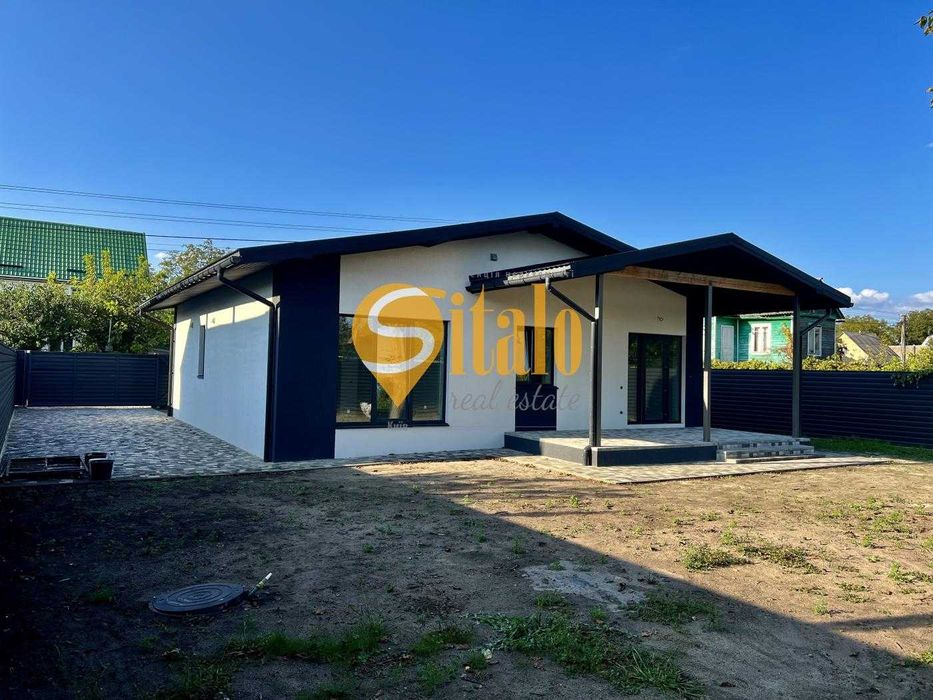 Сучасний одноповерховий будинок, 118 Садова, Осокорки, Славутич 4 км