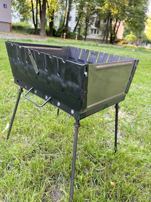 Zestaw Mangal Grill składany walizka Szaszlyki + 6 szampurów мангал