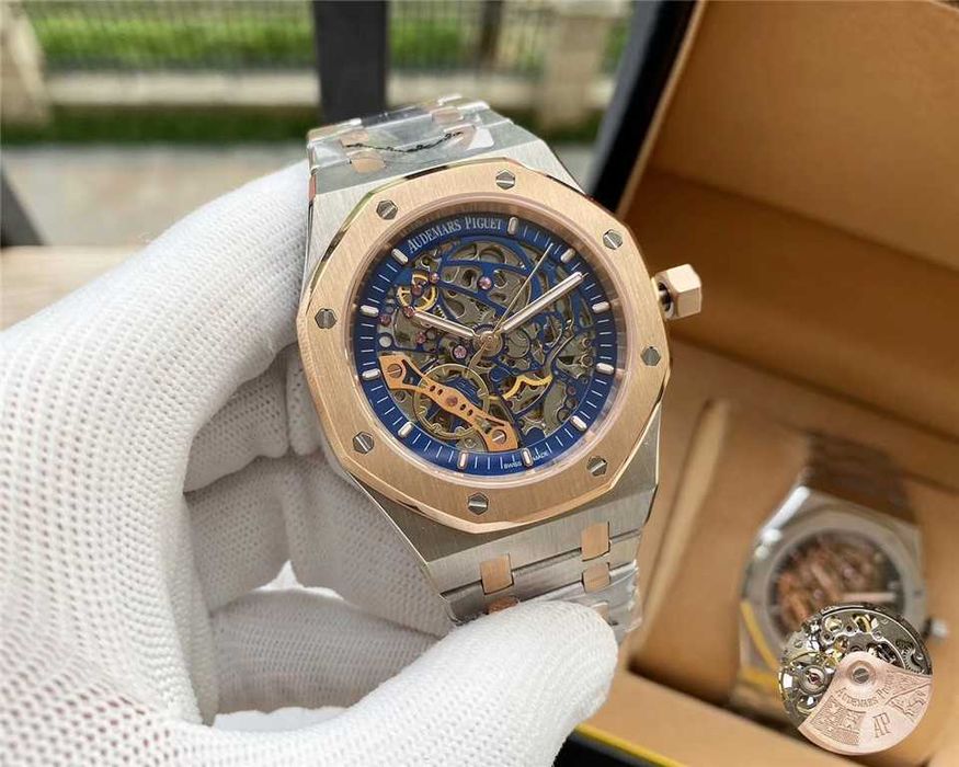 Годинник автоматичний Audemars Piguet Royal Oak Skeleton dial rose gold Годинник автоматичний Audemars Piguet Royal Oak Skeleton dial rose gold