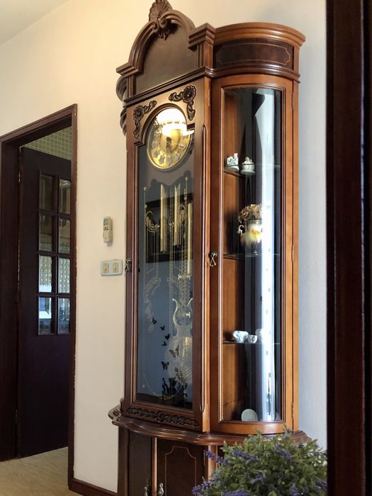 Relogio decorativo em cerejeira