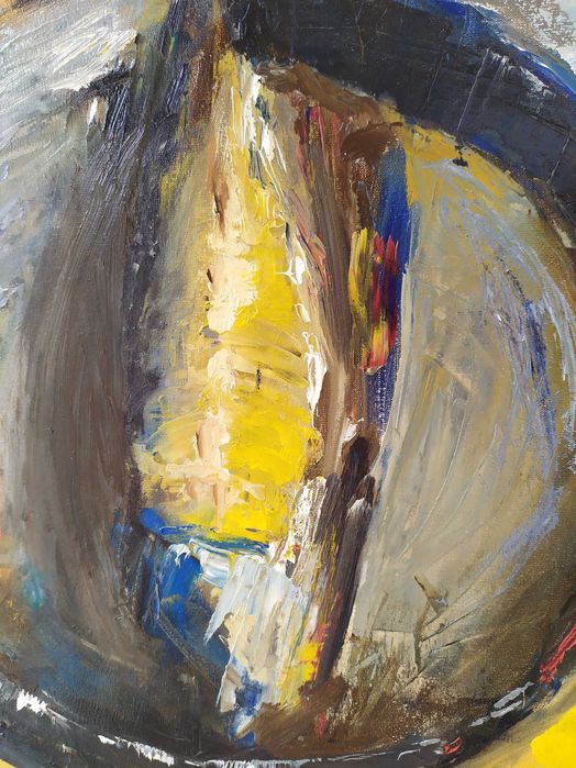 Obraz olejny na płótnie ,,Martwa natura z rybą" 70x50 cm